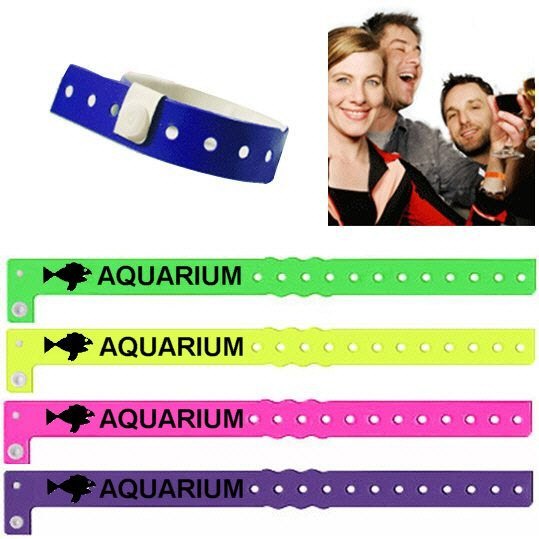 Personalised Vinyl Wristbands, with your event name custom printed