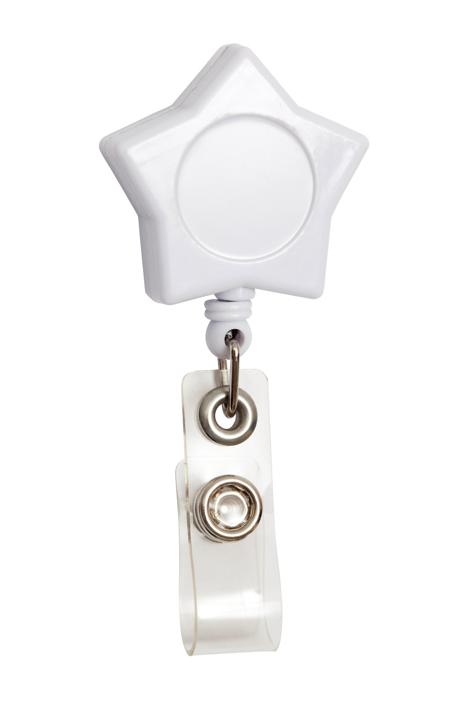 Star Retractable Card Holders can be attached to a belt, pocket or lanyard