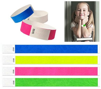 19mm Plain Tyvek Wristband